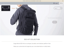 Tablet Screenshot of cargo-works.com